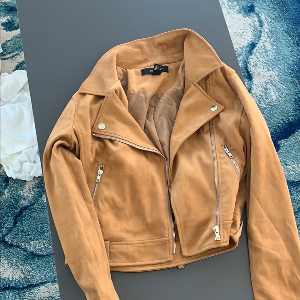 Tan suede jacket